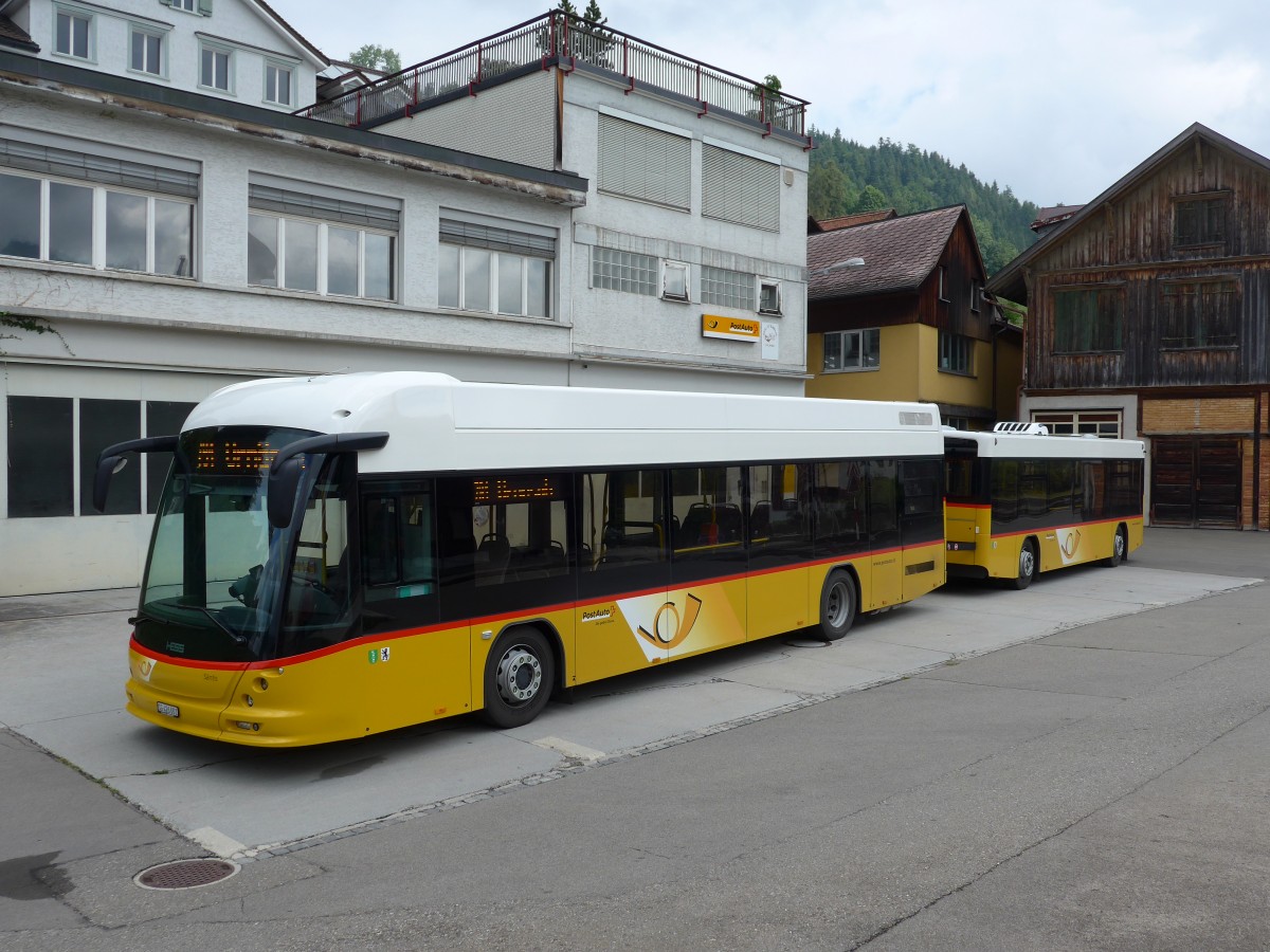 (163'208) - PostAuto Ostschweiz - SG 426'001 - Hess am 2. August 2015 in Urn�sch, Garage