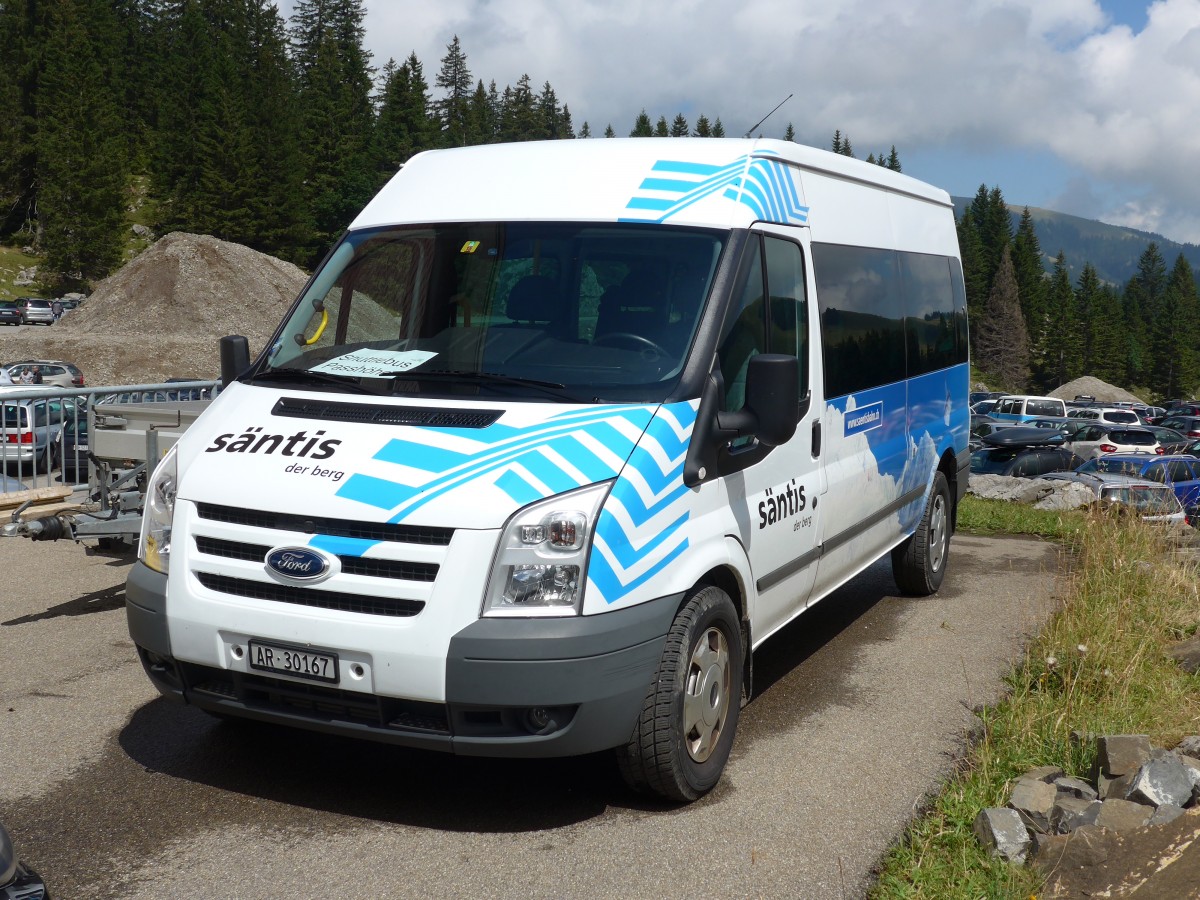 (163'247) - S�ntis Schwebebahn Schw�galp, Urn�sch - AR 30'167 - Ford am 2. August 2015 in Schw�galp, S�ntis-Schwebebahn