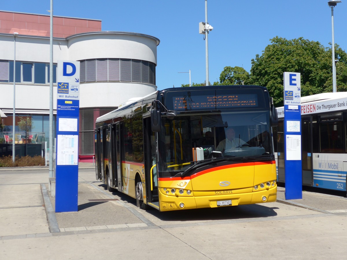 (163'278) - Schmidt, Oberb�ren - SG 397'501 - Solaris am 2. August 2015 beim Bahnhof Wil