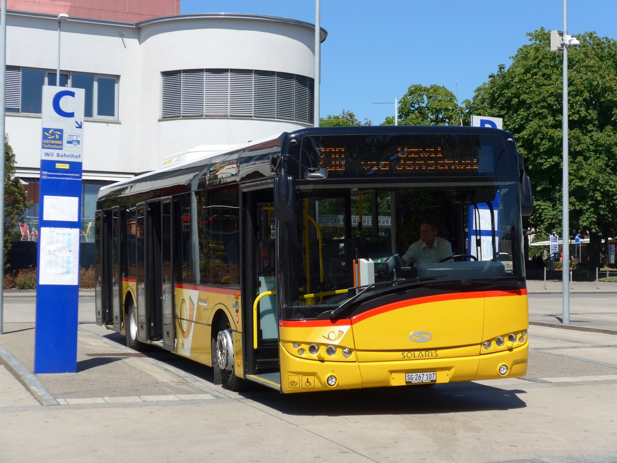 (163'281) - Schmidt, Oberb�ren - SG 267'107 - Solaris am 2. August 2015 beim Bahnhof Wil
