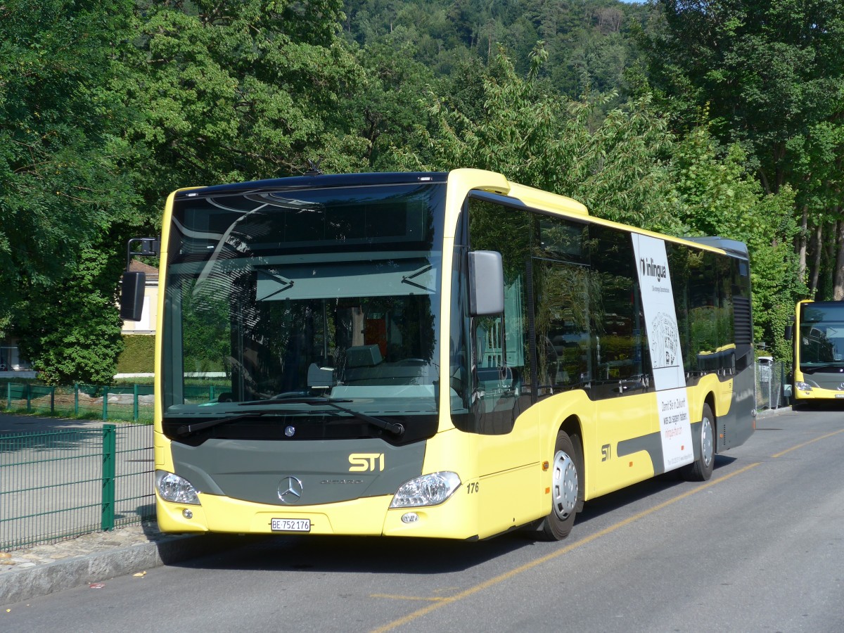 (163'300) - STI Thun - Nr. 176/BE 752'176 - Mercedes am 8. August 2015 bei der Schiffl�ndte Thun