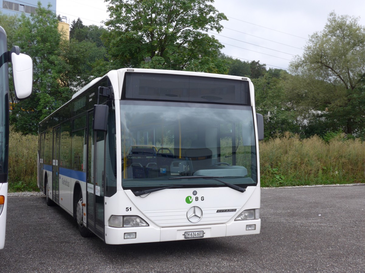 (163'343) - Welti-Furrer, Bassersdorf - Nr. 51/ZH 634'601 - Mercedes (ex Fr�hlich, Z�rich Nr. 601) am 15. August 2015 in Kloten, EvoBus