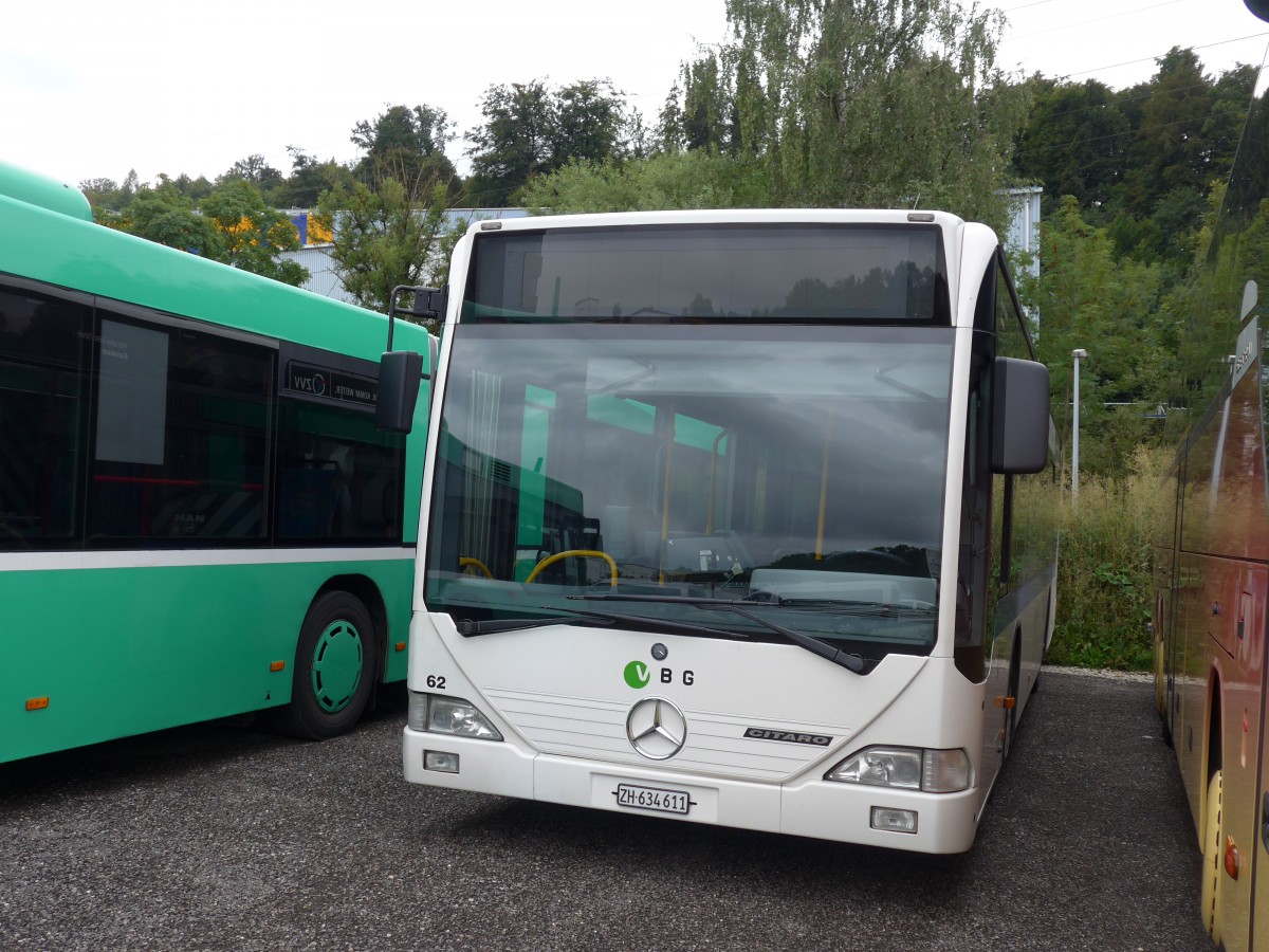 (163'355) - Welti-Furrer, Bassersdorf - Nr. 62/ZH 634'611 - Mercedes (ex Fr�hlich, Z�rich Nr. 611) am 15. August 2015 in Kloten, EvoBus