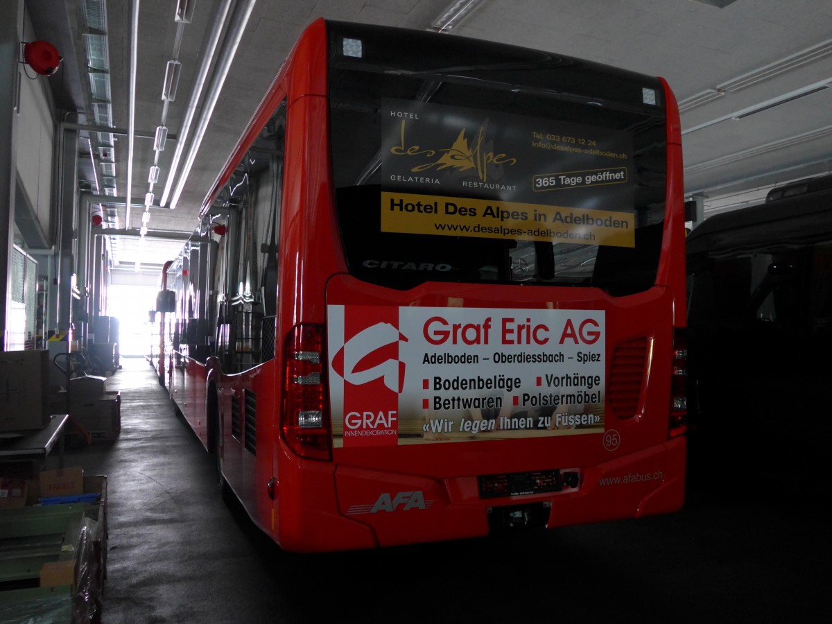 (163'414) - AFA Adelboden - Nr. 95 - Mercedes am 15. August 2015 in Bassersdorf, Buszentrum Glattal