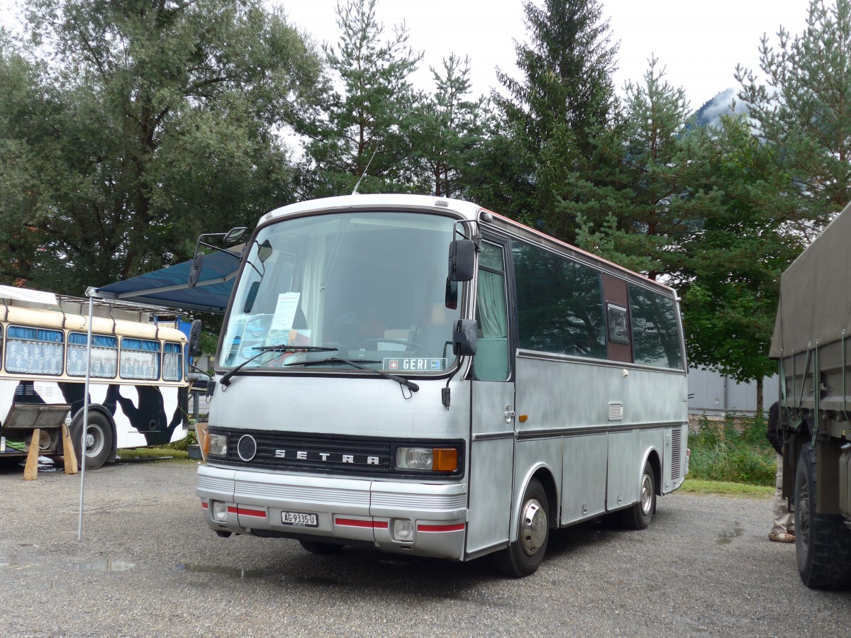 (163'529) - Aus der Schweiz: Leutwyler, D�rren�sch - AG 9335 U - Setra (ex Zihlmann, Z�rich) am 16. August 2015 in Schaan, Wohnbustreffen