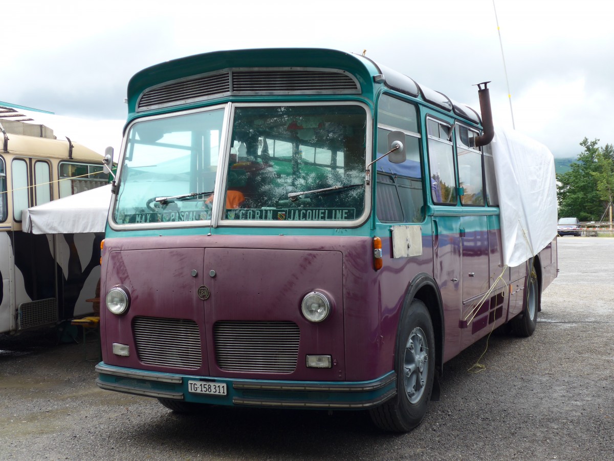 (163'533) - Aus der Schweiz: Feuz, M�rwil - TG 158'311 - FBW am 16. August 2015 in Schaan, Wohnbustreffen