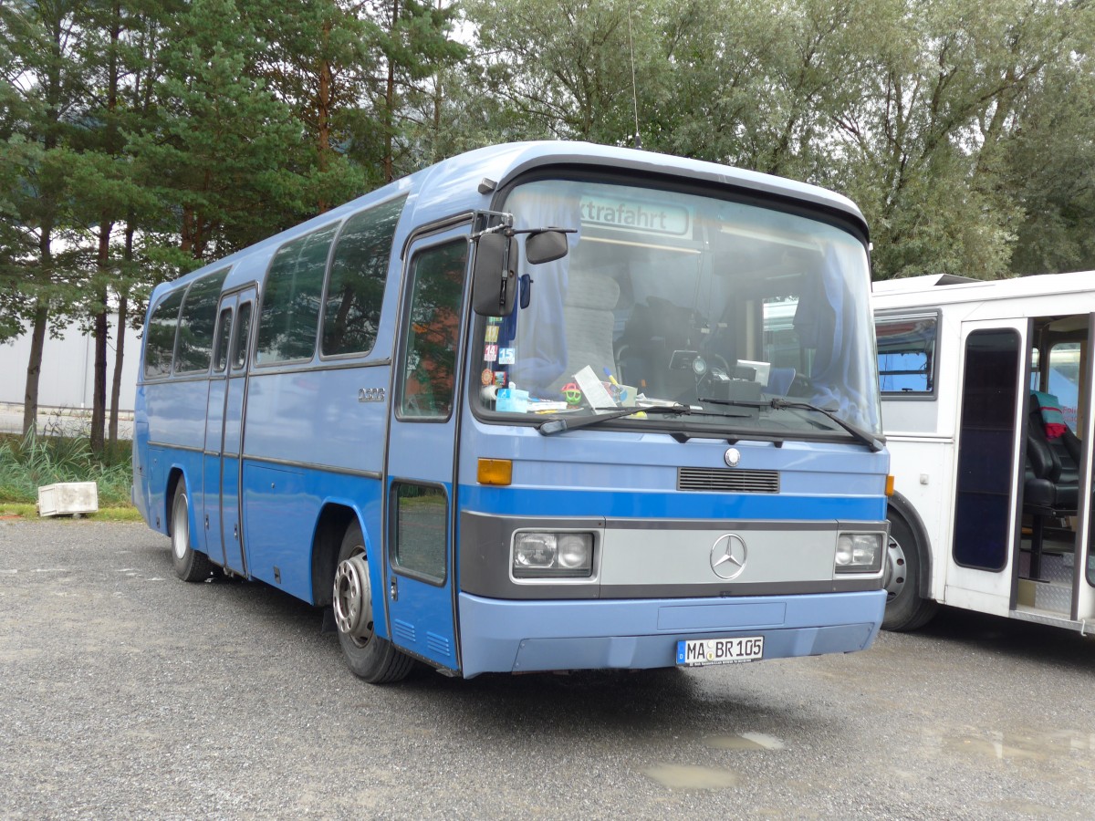 (163'539) - Aus Deutschland: ??? - MA-BR 105 - Mercedes (ex Steiner, CH-Niedergesteln) am 16. August 2015 in Schaan, Wohnbustreffen