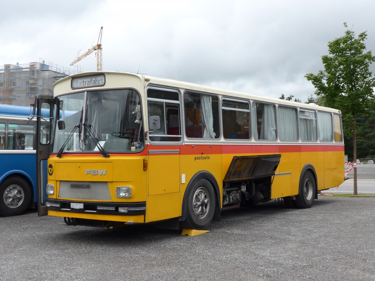 (163'542) - Aus der Schweiz: Jenzer, Dornach - SO 177'115 - FBW/T�scher (ex N�f, ...; ex Villiger, Beinwil) am 16. August 2015 in Schaan, Wohnbustreffen