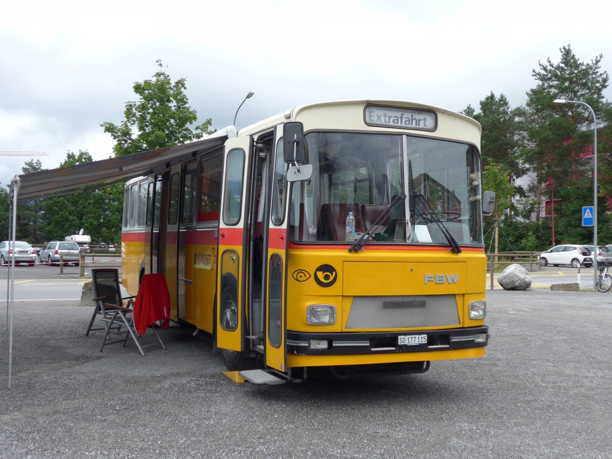 (163'543) - Aus der Schweiz: Jenzer, Dornach - SO 177'115 - FBW/T�scher (ex N�f, ...; ex Villiger, Beinwil) am 16. August 2015 in Schaan, Wohnbustreffen