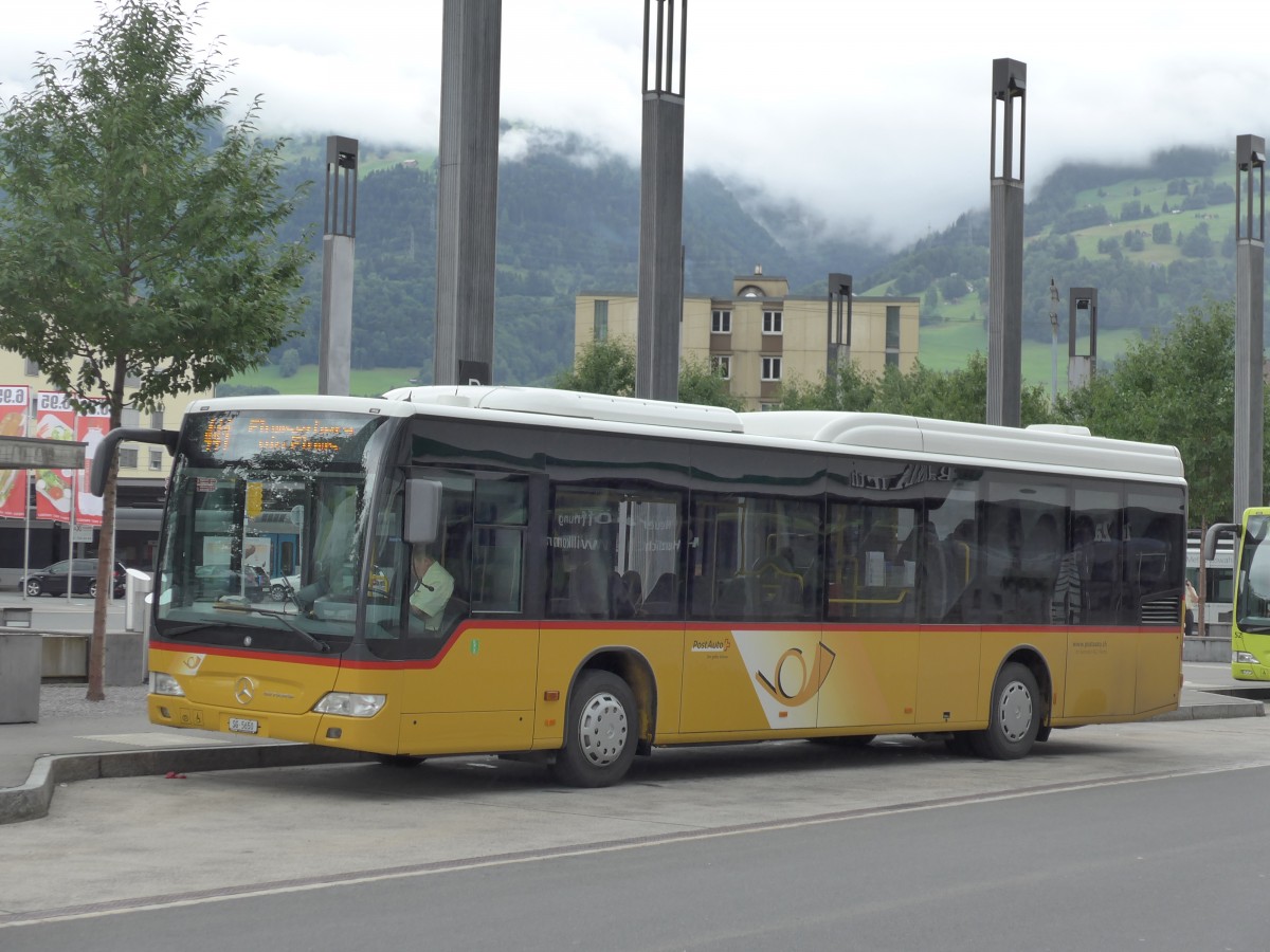 (163'598) - Heim, Flums - SG 5650 - Mercedes am 16. August 2015 beim Bahnhof Sargans