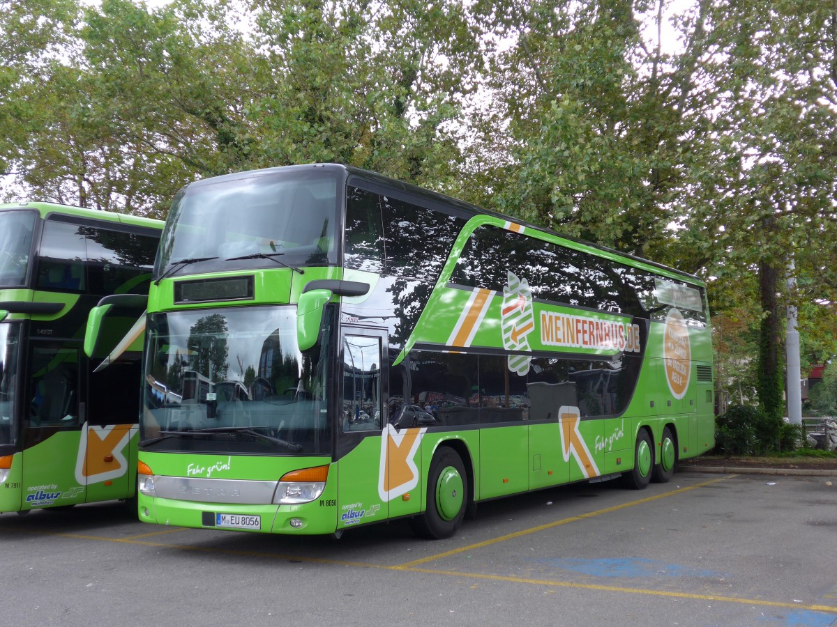 (163'602) - Aus Deutschland: Albus, M�nchen - Nr. M8056/M-EU 8056 - Setra am 16. August 2015 in Z�rich, Sihlquai