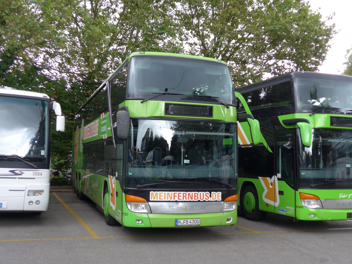 (163'603) - Aus Deutschland: Albus, M�nchen - Nr. M7911/M-FB 4300 - Setra am 16. August 2015 in Z�rich, Sihlquai