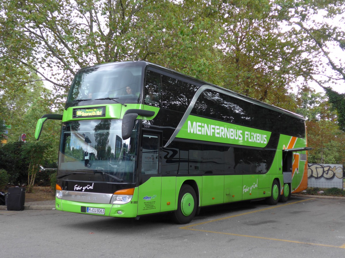 (163'604) - Aus Deutschland: Albus, M�nchen - Nr. M8063/M-EU 8063 - Setra am 16. August 2015 in Z�rich, Sihlquai