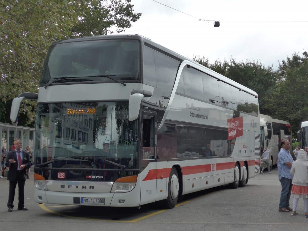 (163'620) - Aus Deutschland: Arzt, Neumarkt - NM-AL 4000 - Setra am 16. August 2015 in Z�rich, Sihlquai