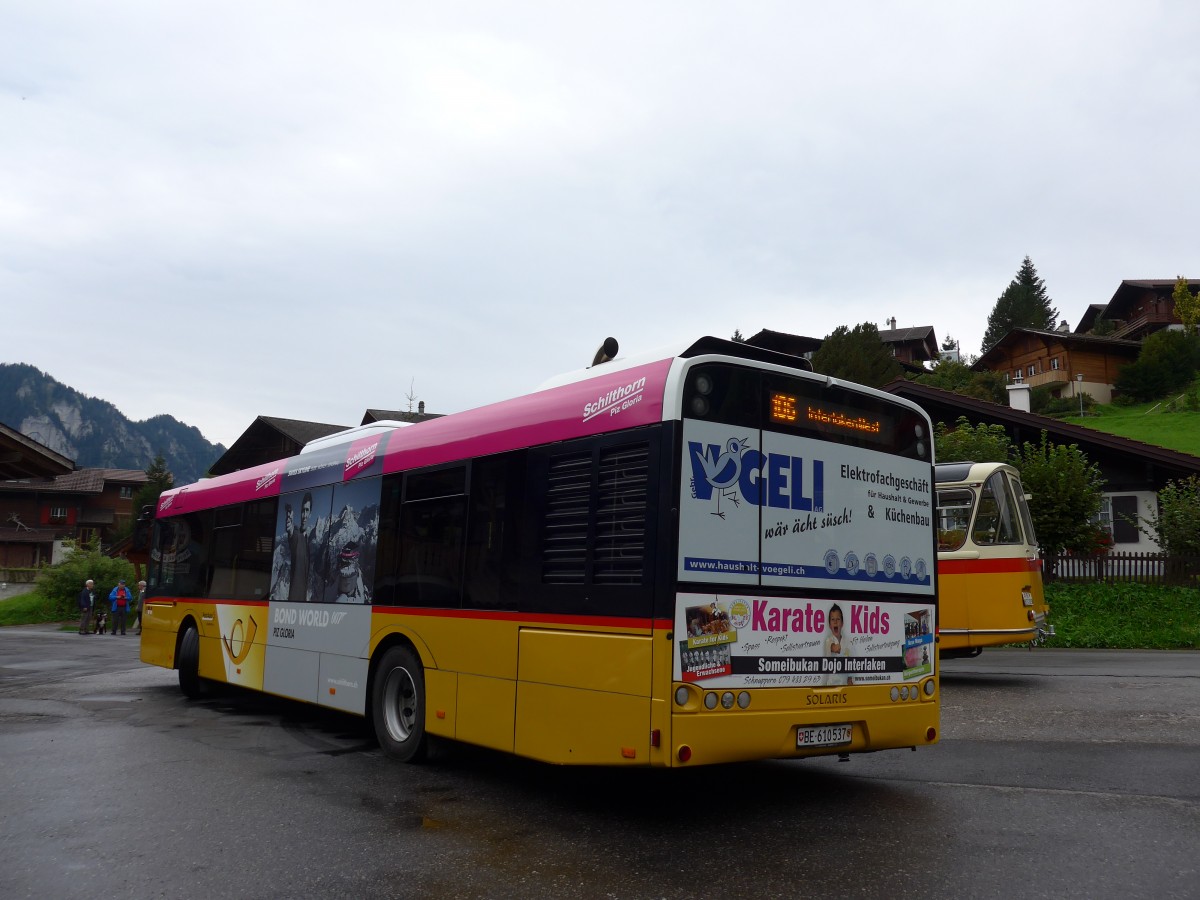 (163'789) - PostAuto Bern - BE 610'537 - Solaris am 23. August 2015 in Habkern, Z�undli