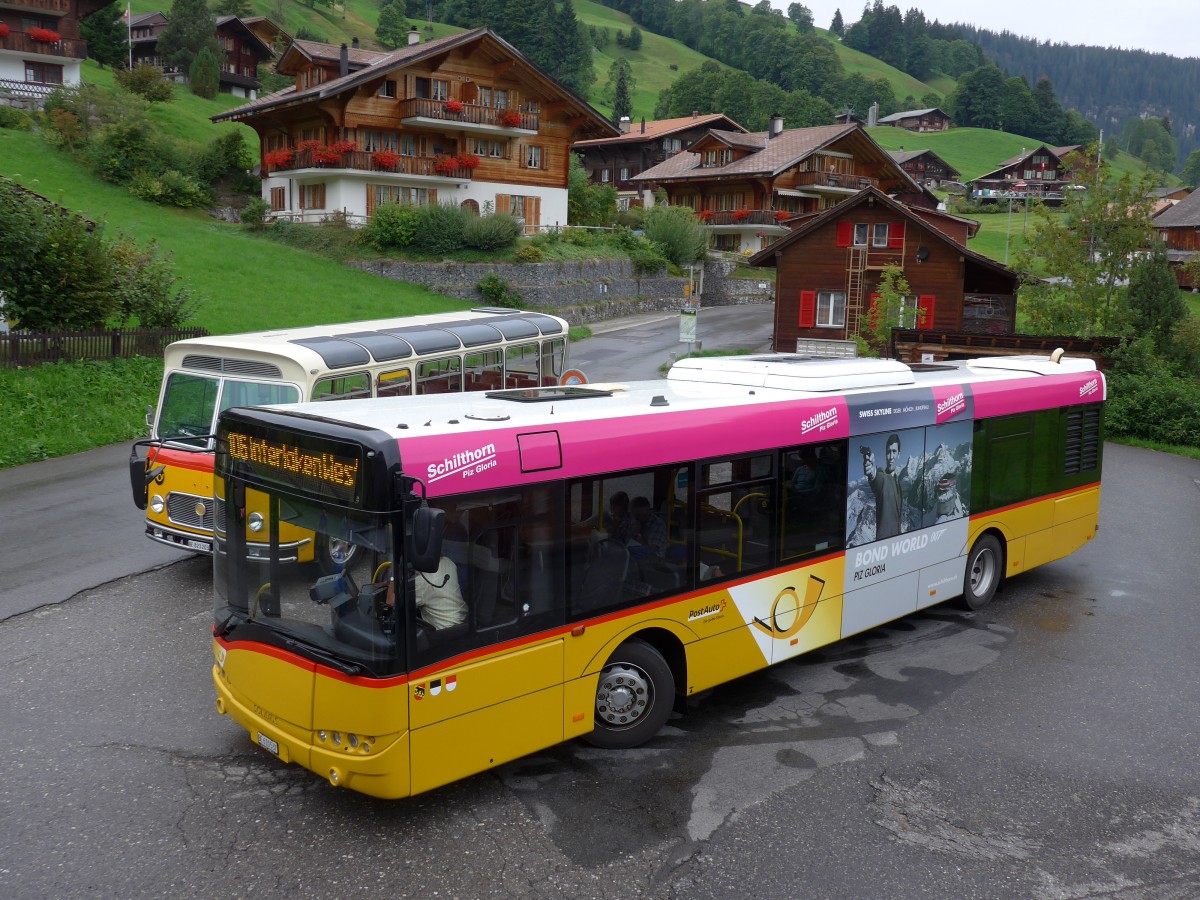 (163'795) - PostAuto Bern - BE 610'537 - Solaris am 23. August 2015 in Habkern, Z�undli