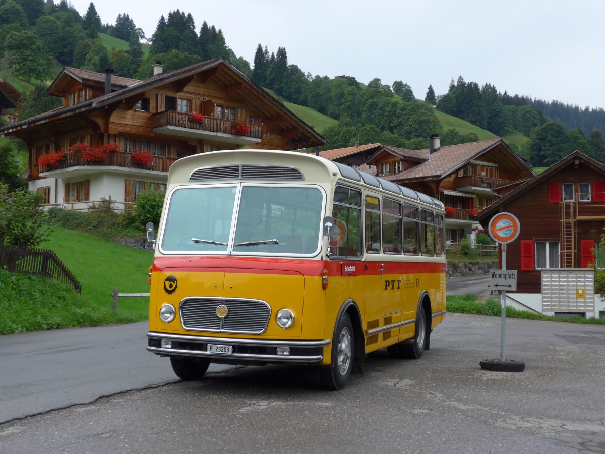 (163'798) - Rentsch, Gunten -  P 23'203  - FBW/Gangloff (ex P 23'203; ex P 21'003) am 23. August 2015 in Habkern, Z�undli