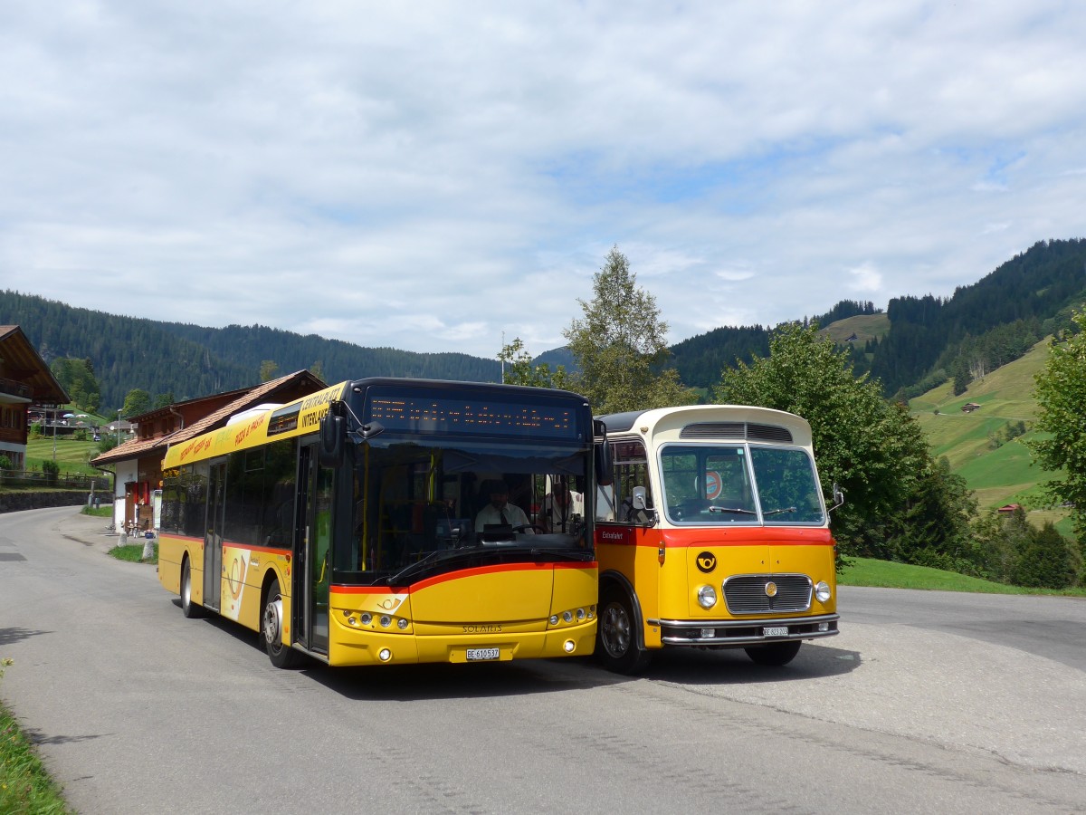 (163'802) - PostAuto Bern - BE 610'537 - Solaris am 23. August 2015 in Habkern, Z�undli