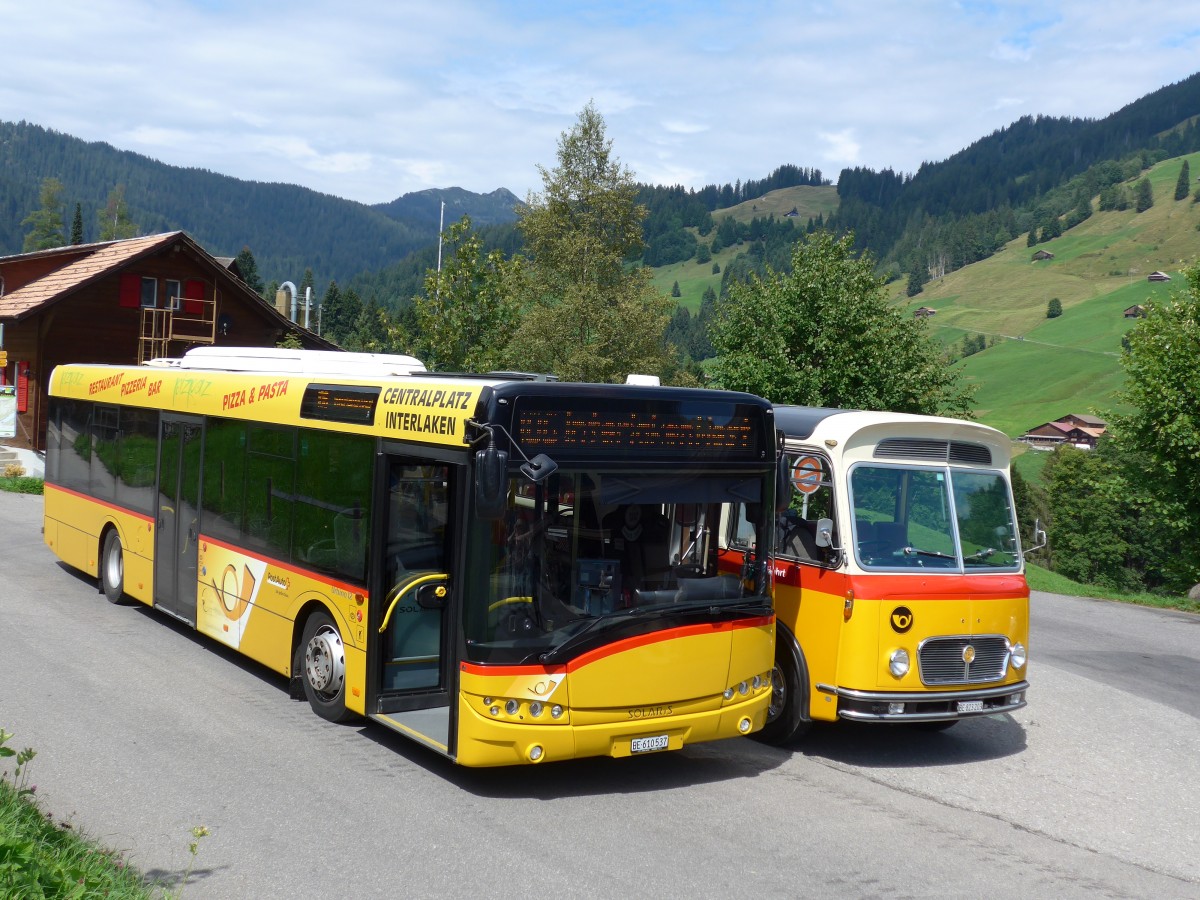 (163'804) - PostAuto Bern - BE 610'537 - Solaris am 23. August 2015 in Habkern, Z�undli