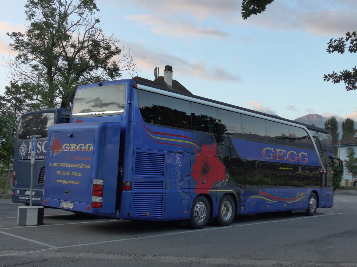 (163'856) - Aus Oesterreich: Gegg, Wettmannst�tten - DL GEGG 7 - Setra am 25. August 2015 in Thun, Seestrasse