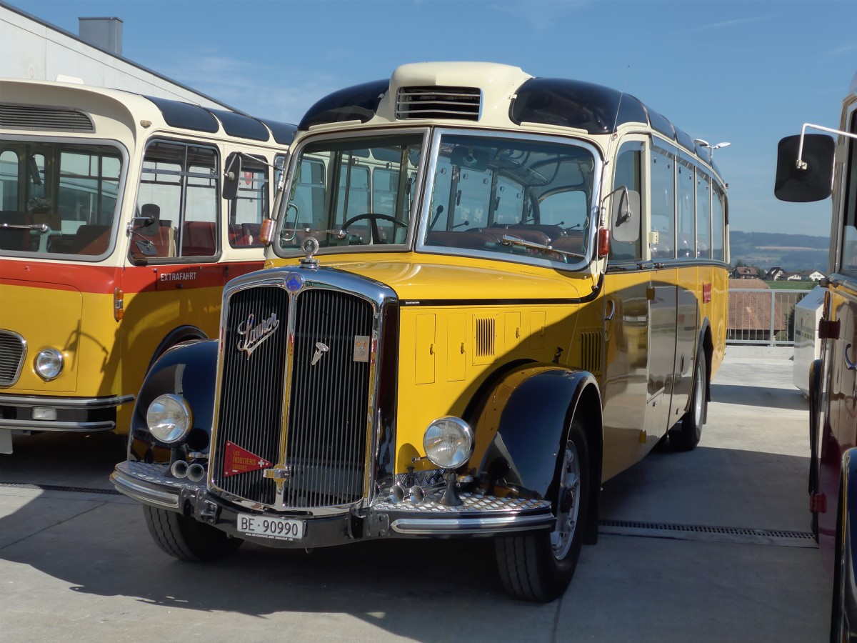 (163'907) - Ritter, Sch�pbach - BE 90'990 - Saurer/Gangloff (ex Linder, Einigen; ex P 23'146; ex P 2215) am 29. August 2015 in Oberkirch, CAMPUS Sursee