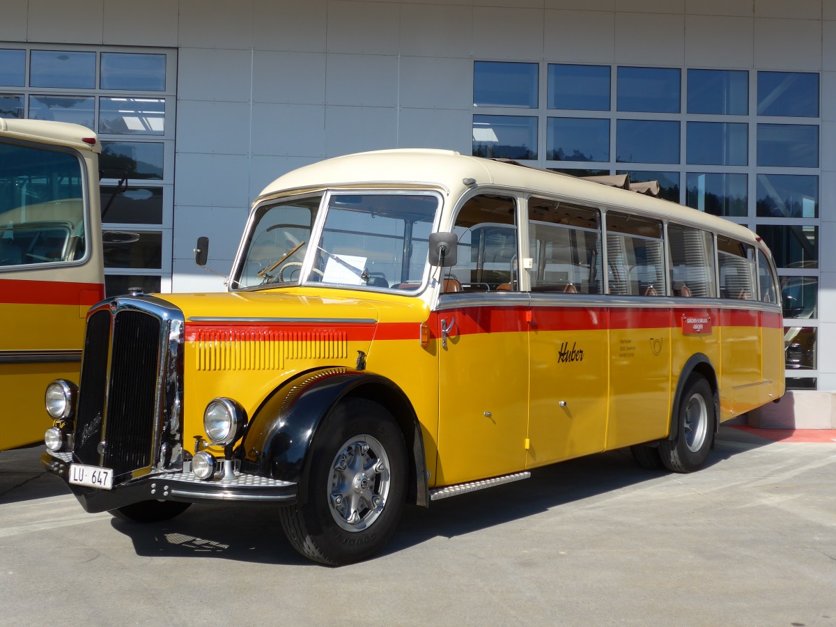 (163'910) - Huber, Oberkirch - LU 647 - Berna/Lauber (ex Ruppen, Stalden; ex Williner, Gr�chen) am 29. August 2015 in Oberkirch, CAMPUS Sursee