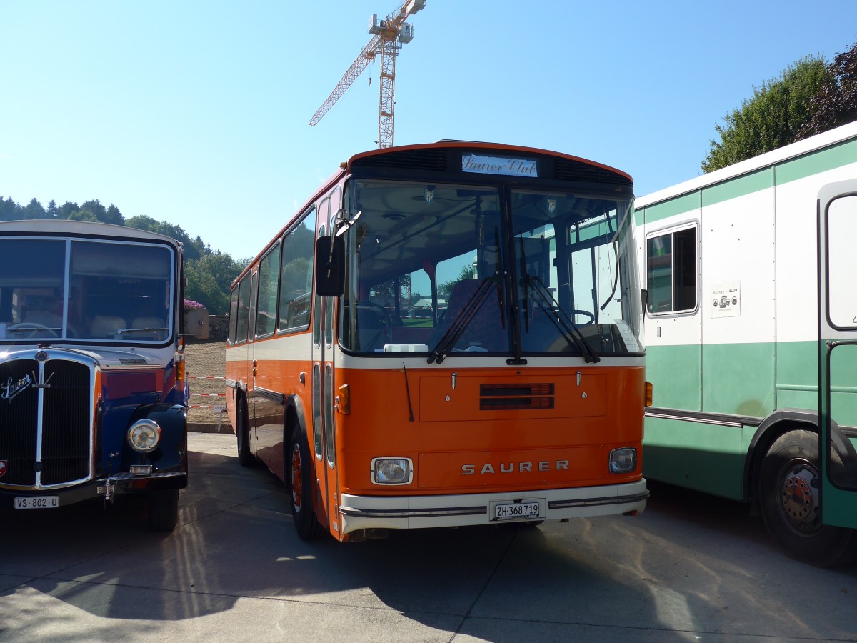 (163'917) - Mangold, Oberengstringen - ZH 368'719 - Saurer/Hess (ex RhV Altst�tten Nr. 45) am 29. August 2015 in Oberkirch, CAMPUS Sursee