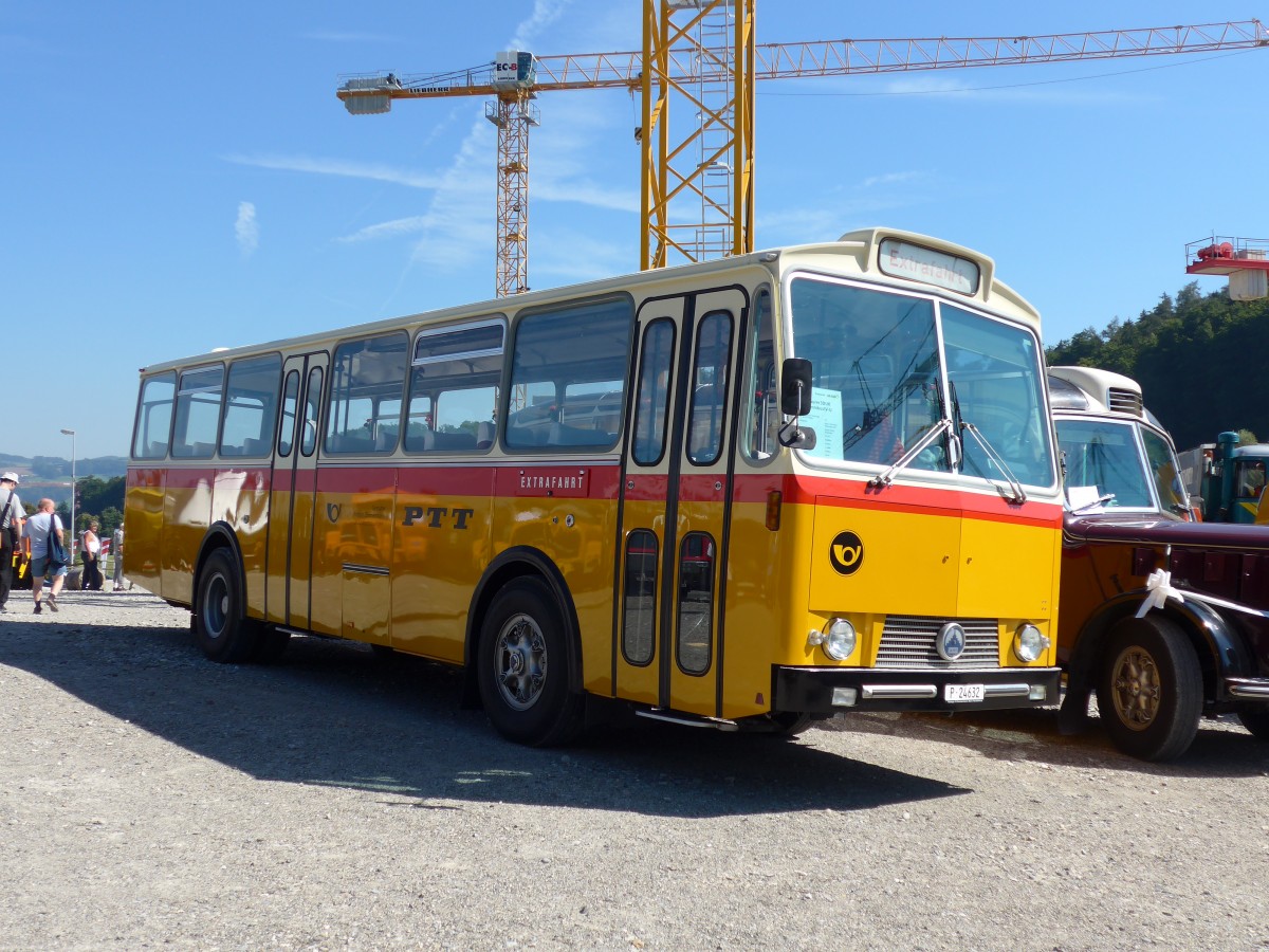 (164'008) - Zimmermann, Niederwangen -  P 24'632  - Saurer/T�scher (ex P 24'632) am 29. August 2015 in Oberkirch, CAMPUS Sursee