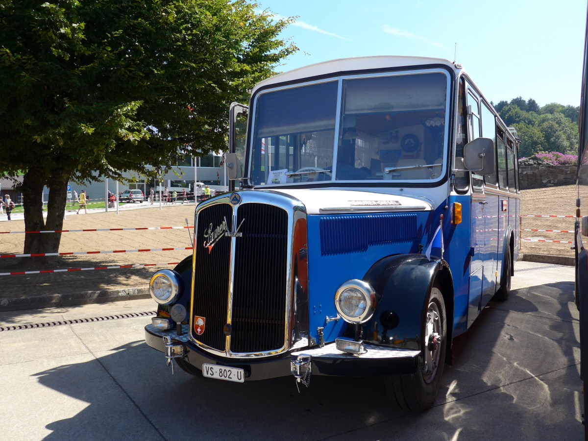 (164'162) - Suter, Savi�se - VS 802 U - Saurer/R&J (ex ATJ Vaulion; ex TPC Aigle; ex Bressoud, Torgon) am 29. August 2015 in Oberkirch, CAMPUS Sursee