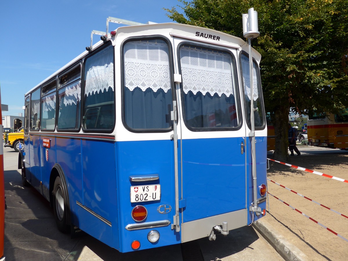 (164'166) - Suter, Savi�se - VS 802 U - Saurer/R&J (ex ATJ Vaulion; ex TPC Aigle; ex Bressoud, Torgon) am 29. August 2015 in Oberkirch, CAMPUS Sursee