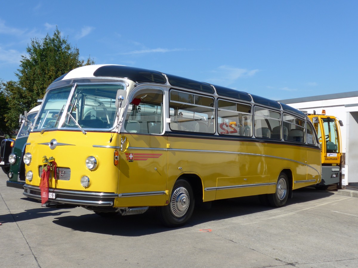 (164'239) - Zimmerli J., Oftringen - AG 57'298 - Berna/T�scher (ex Stutz, Oberlunkhofen; ex Leu, Schongau; ex Wicki, Bremgarten; ex P 22'054; ex P 20'704) am 29. August 2015 in Oberkirch, CAMPUS Sursee