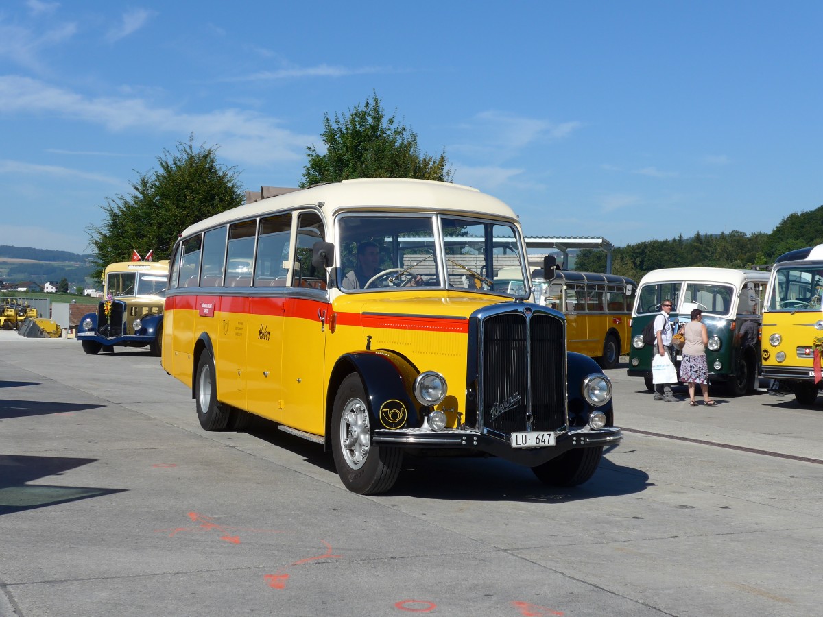 (164'240) - Huber, Oberkirch - LU 647 - Berna/Lauber (ex Ruppen, Stalden; ex Williner, Gr�chen) am 29. August 2015 in Oberkirch, CAMPUS Sursee