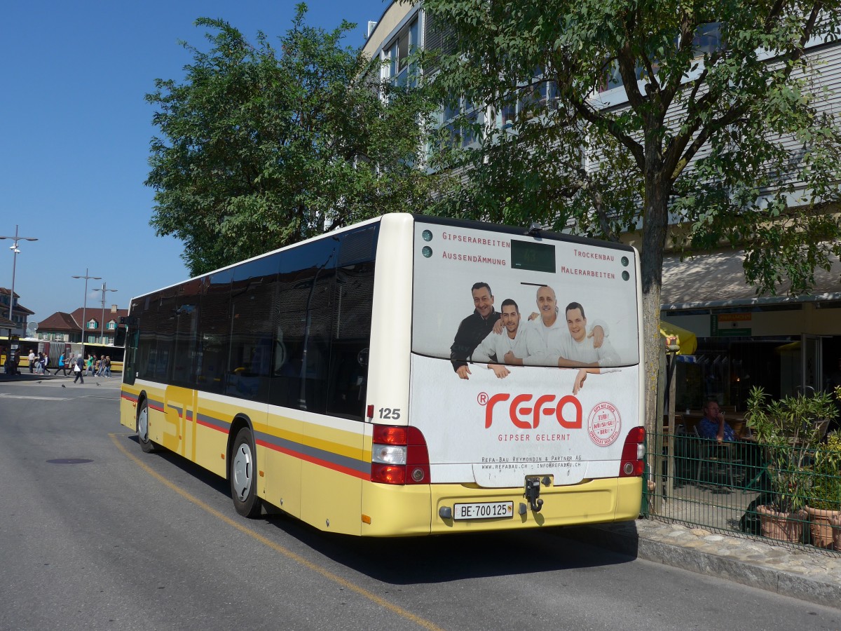 (164'546) - STI Thun - Nr. 125/BE 700'125 - MAN am 9. September 2015 bei der Schiffl�ndte Thun