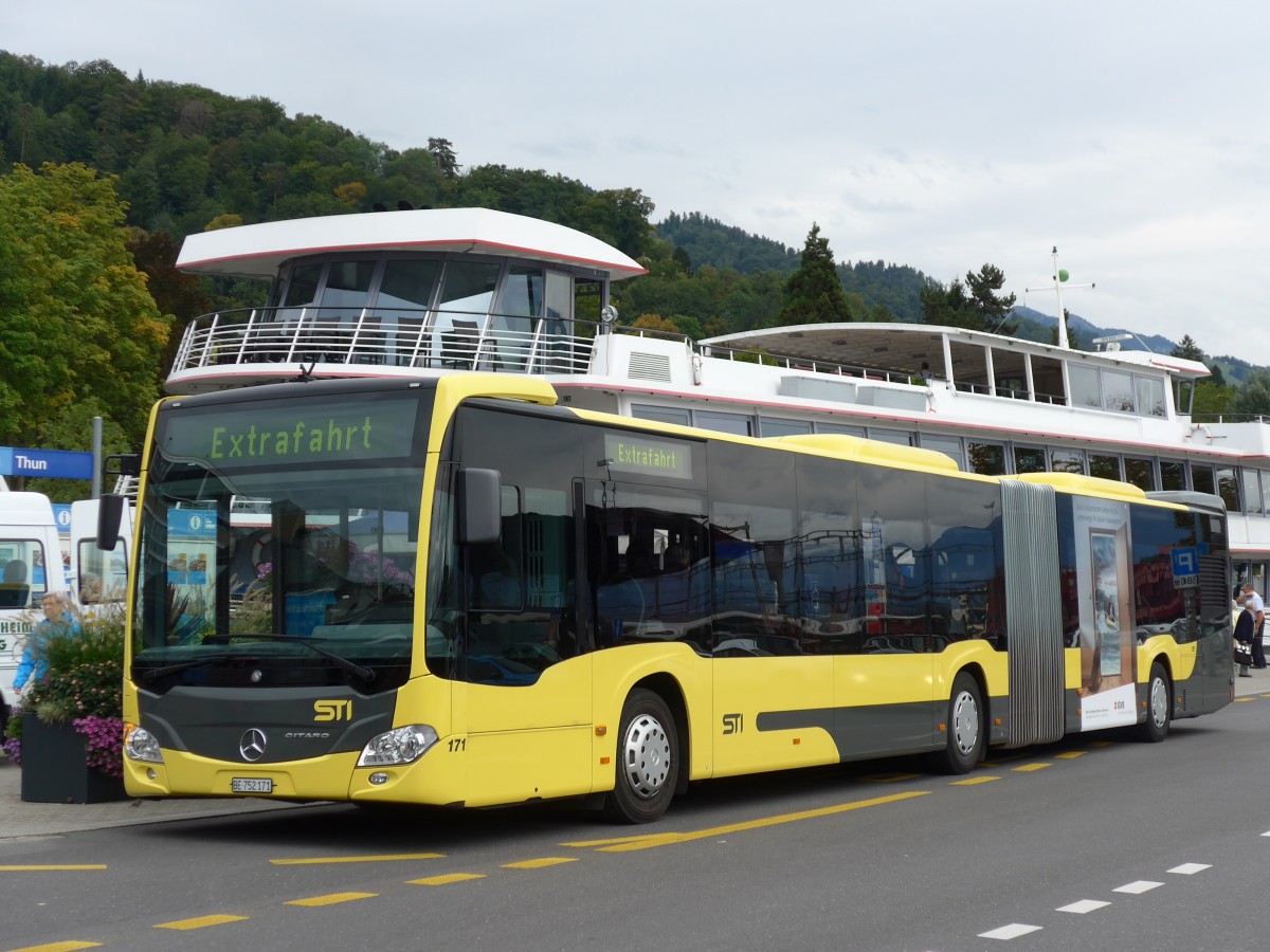 (164'849) - STI Thun - Nr. 171/BE 752'171 - Mercedes am 15. September 2015 bei der Schiffl�ndte Thun
