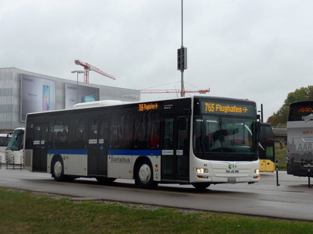(165'009) - ATE Bus, Effretikon - Nr. 62/ZH 724'524 - MAN am 17. September 2015 in Z�rich, Flughafen