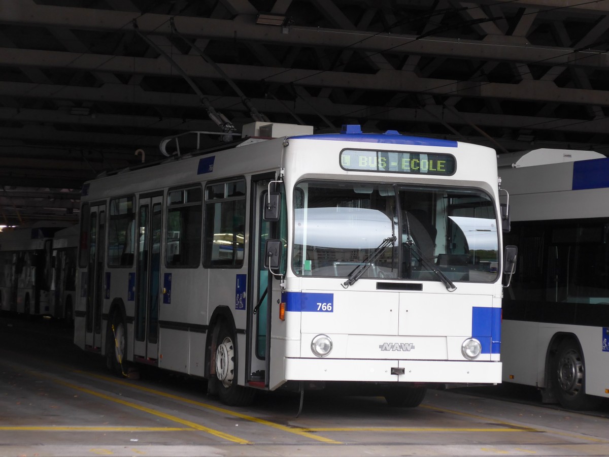 (165'077) - TL Lausanne - Nr. 766 - NAW/Lauber am 18. September 2015 in Lausanne, D�p�t Borde