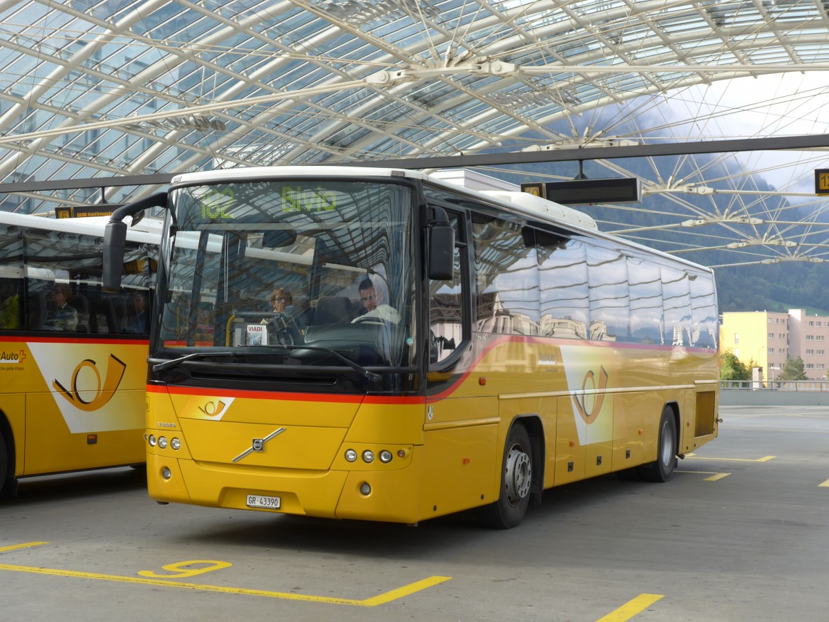 (165'236) - Demarmels, Salouf - GR 43'390 - Volvo (ex PostAuto Graub�nden) am 19. September 2015 in Chur, Postautostation