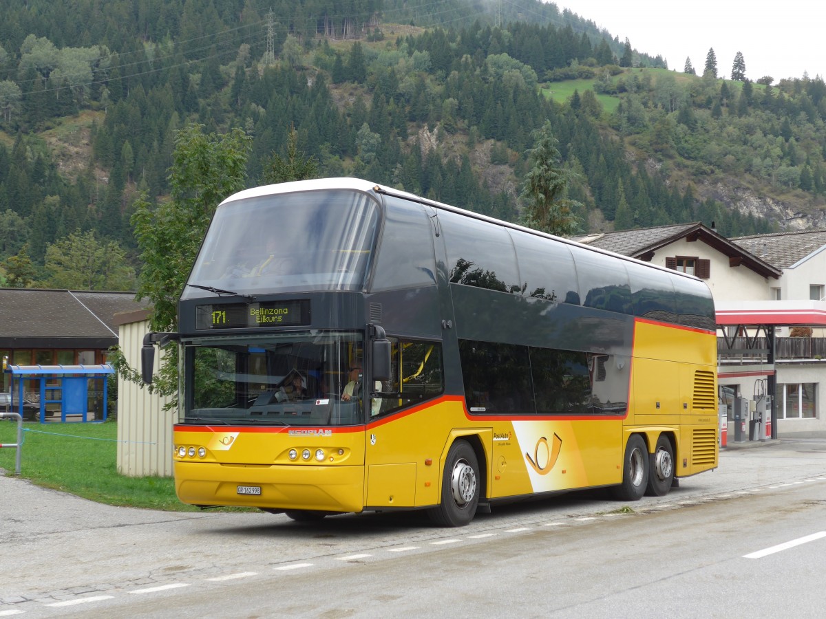 (165'238) - PostAuto Graub�nden - GR 162'998 - Neoplan am 19. September 2015 in Andeer, Tgavugl