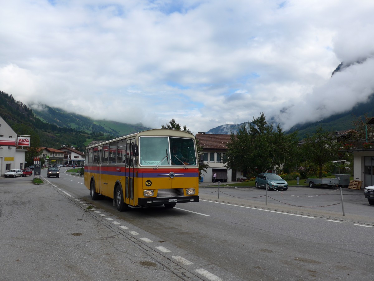 (165'260) - Rothmayr, Wermatswil - ZH 771'283 - Saurer/T�scher am 19. September 2015 in Andeer, Tgavugl