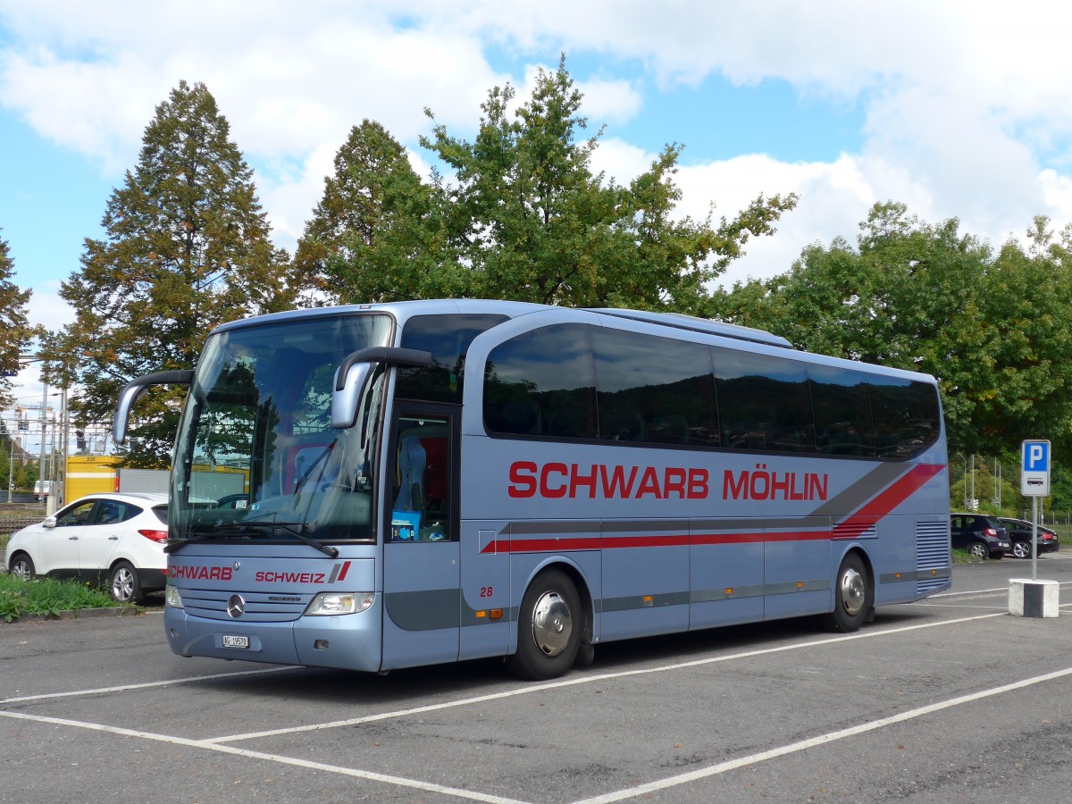 (165'458) - Schwarb, M�hlin - Nr. 28/AG 19'570 - Mercedes am 20. September 2015 in Thun, Seestrasse