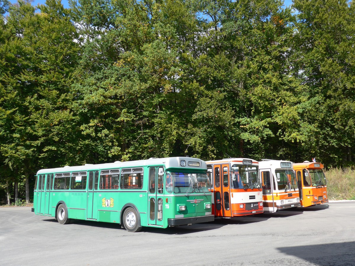 (165'960) - BVB Basel (BVB) - Nr. 75 - FBW/FHS am 4. Oktober 2015 in Burgdorf, �kihof Ziegelgut