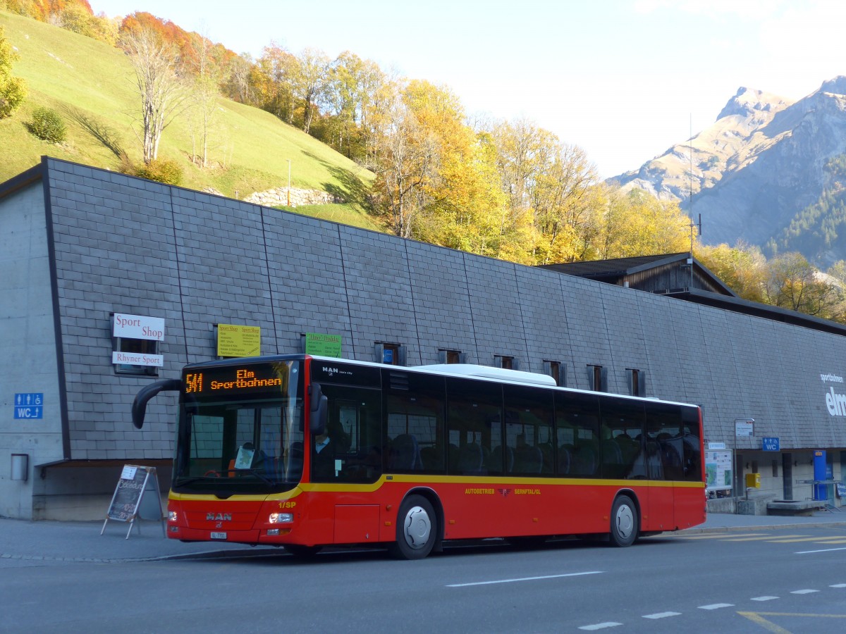 (166'129) - AS Engi - Nr. 1/SP/GL 7701 - MAN am 10. Oktober 2015 in Elm, Sportbahnen