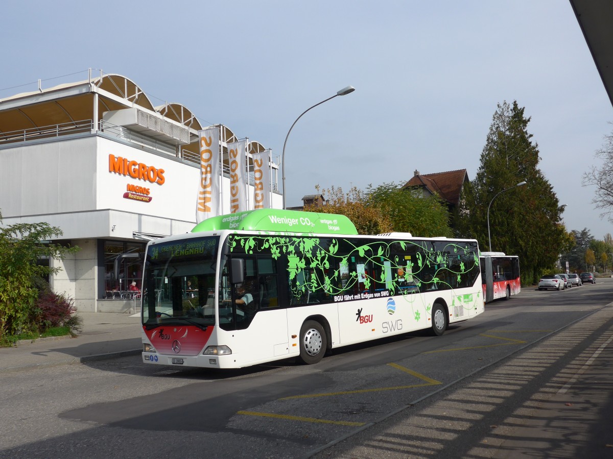 (166'429) - BGU Grenchen - Nr. 16/SO 20'824 - Mercedes am 24. Oktober 2015 beim Bahnhof Grenchen S�d