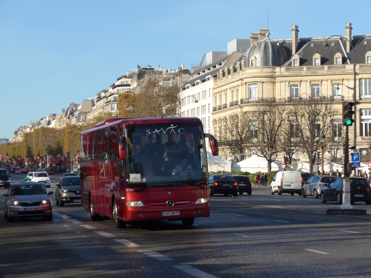 (166'649) - SAVAC, Chevreuse - Nr. 9104/458 ESM 78 - Mercedes am 15. November 2015 in Paris, Champs-Elys�es