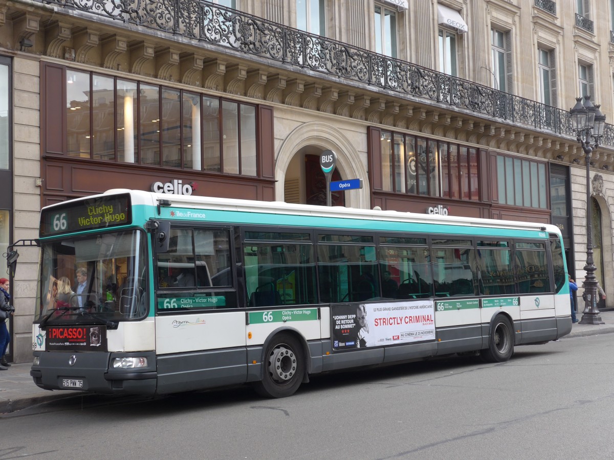 (166'876) - RATP Paris - Nr. 8269/515 PWW 75 - Irisbus am 16. November 2015 in Paris, Op�ra