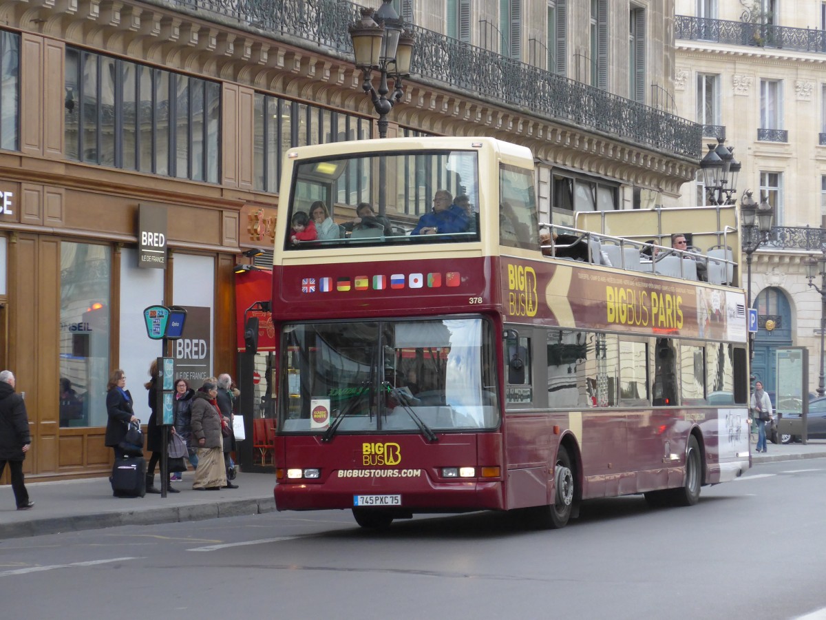 (166'900) - Big Bus, Paris - Nr. 378/745 PKC 75 - Volvo am 16. November 2015 in Paris, Op�ra