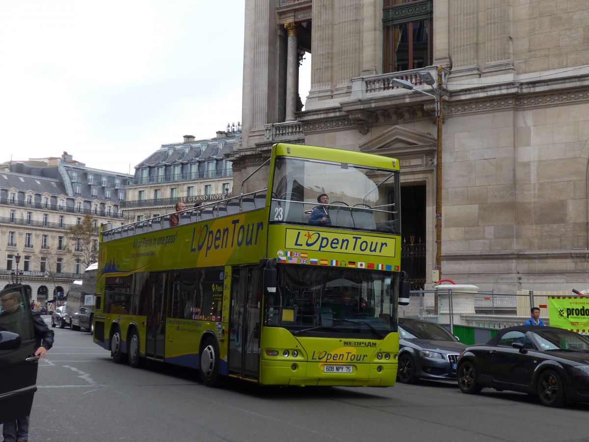 (166'947) - L'Open Tour, Paris - Nr. 23/608 NPY 75 - Neoplan am 16. November 2015 in Paris, Op�ra