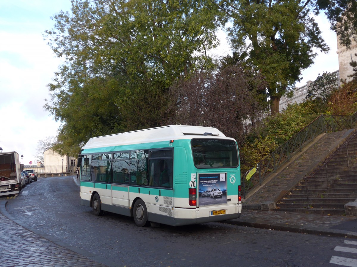 (167'073) - RATP Paris - Nr. 1313/256 QSL 75 - G�p�bus am 17. November 2015 in Paris, Funiculaire