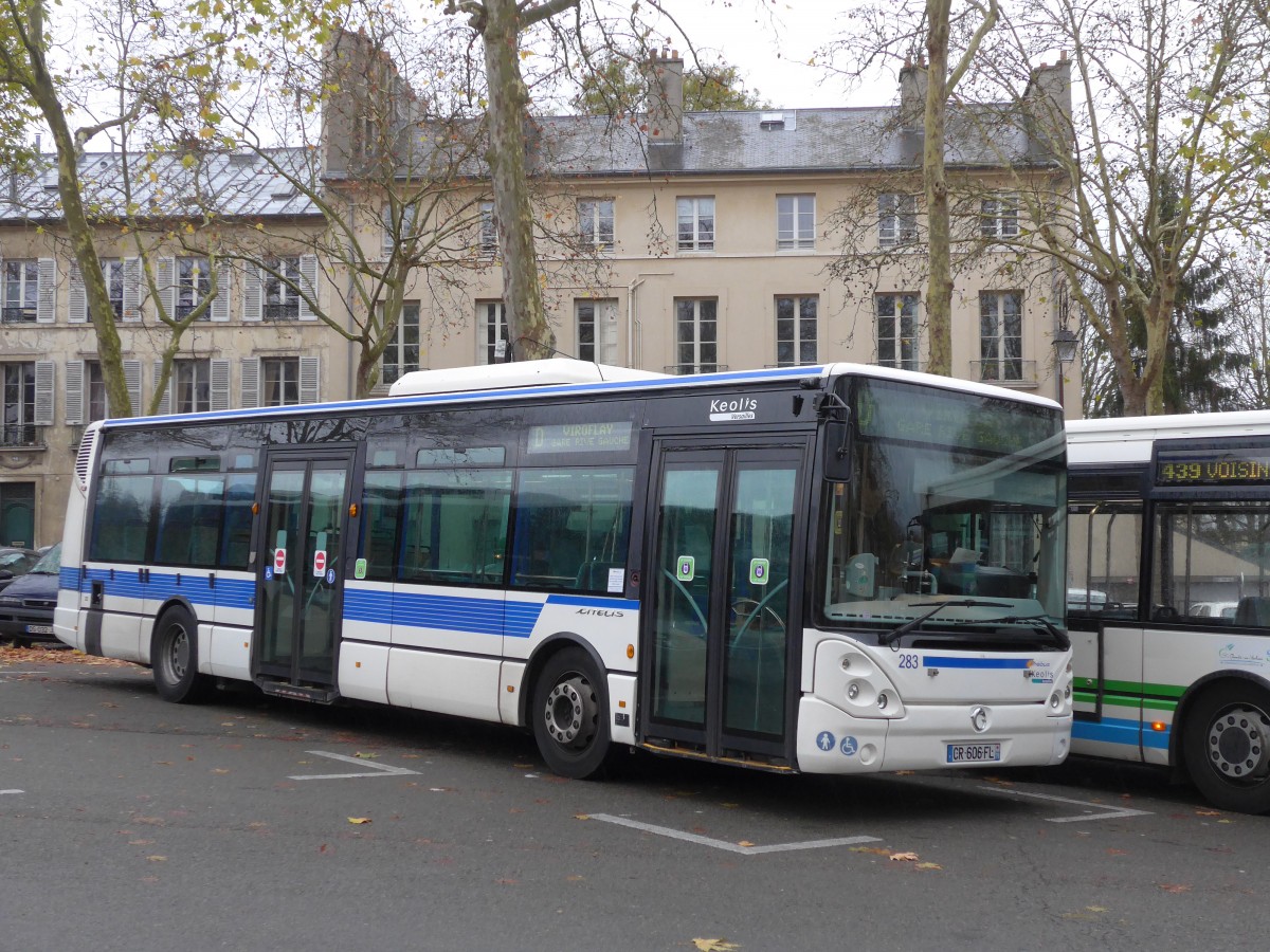 (167'222) - Keolis, Versailles - Nr. 283/CR 606 FL - Irisbus am 17. November 2015 in Versailles, Ch�teau