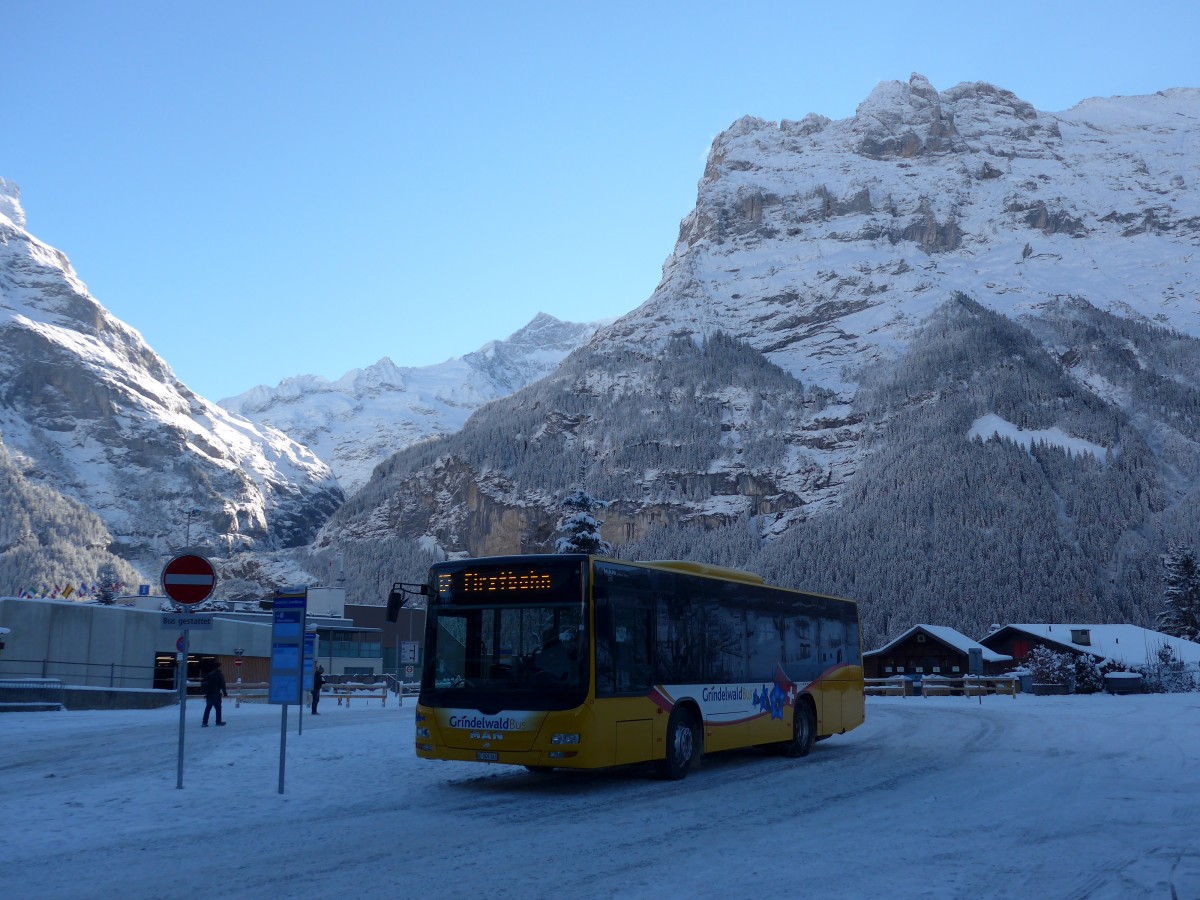 (167'462) - AVG Grindelwald - Nr. 20/BE 349'361 - MAN/G�ppel am 23. November 2015 beim Bahnhof Grindelwald
